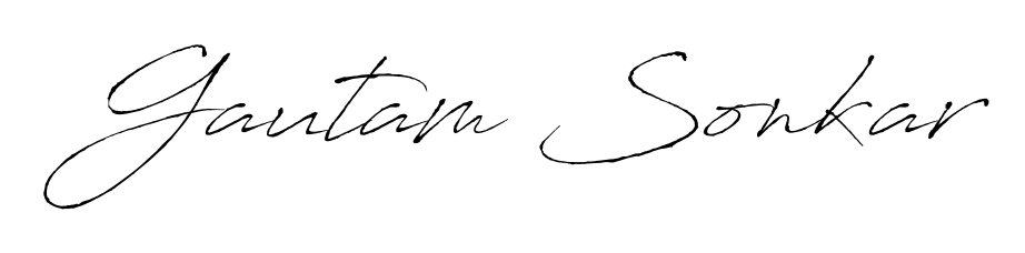 The Antro_Vectra lettering style adds unique flourish to name Gautam Sonkar. Stand out with a custom digital autograph made in seconds. Gautam Sonkar signature style 6 images and pictures png