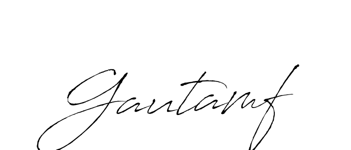 How to make Gautamf signature? Antro_Vectra is a professional autograph style. Create handwritten signature for Gautamf name. Gautamf signature style 6 images and pictures png