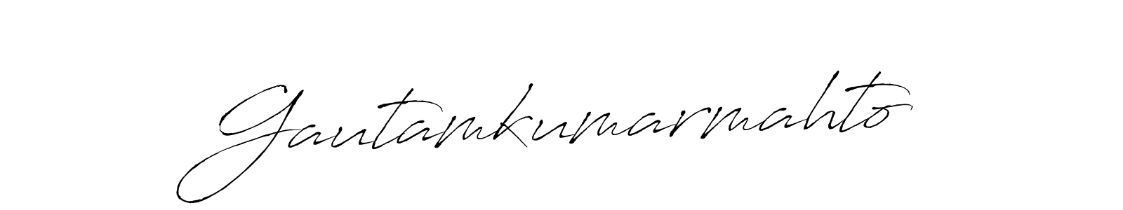 Also we have Gautamkumarmahto name is the best signature style. Create professional handwritten signature collection using Antro_Vectra autograph style. Gautamkumarmahto signature style 6 images and pictures png