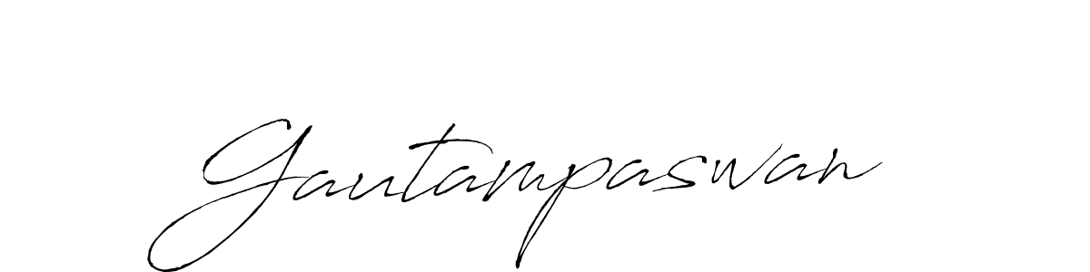 Make a beautiful signature design for name Gautampaswan. With this signature (Antro_Vectra) style, you can create a handwritten signature for free. Gautampaswan signature style 6 images and pictures png