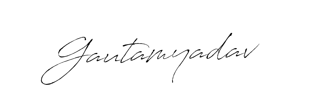 Antro_Vectra is a professional signature style that is perfect for those who want to add a touch of class to their signature. It is also a great choice for those who want to make their signature more unique. Get Gautamyadav name to fancy signature for free. Gautamyadav signature style 6 images and pictures png