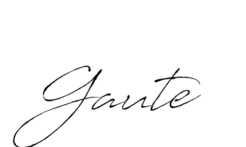 Create a beautiful signature design for name Gaute. With this signature (Antro_Vectra) fonts, you can make a handwritten signature for free. Gaute signature style 6 images and pictures png