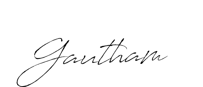 Make a beautiful signature design for name Gautham. Use this online signature maker to create a handwritten signature for free. Gautham signature style 6 images and pictures png