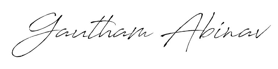 Here are the top professional signature styles for the name Gautham Abinav. These are the best autograph styles you can use for your name. Gautham Abinav signature style 6 images and pictures png