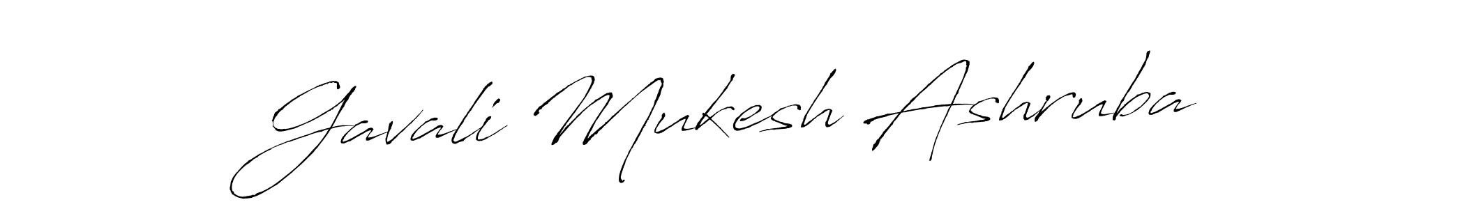 Make a short Gavali Mukesh Ashruba signature style. Manage your documents anywhere anytime using Antro_Vectra. Create and add eSignatures, submit forms, share and send files easily. Gavali Mukesh Ashruba signature style 6 images and pictures png