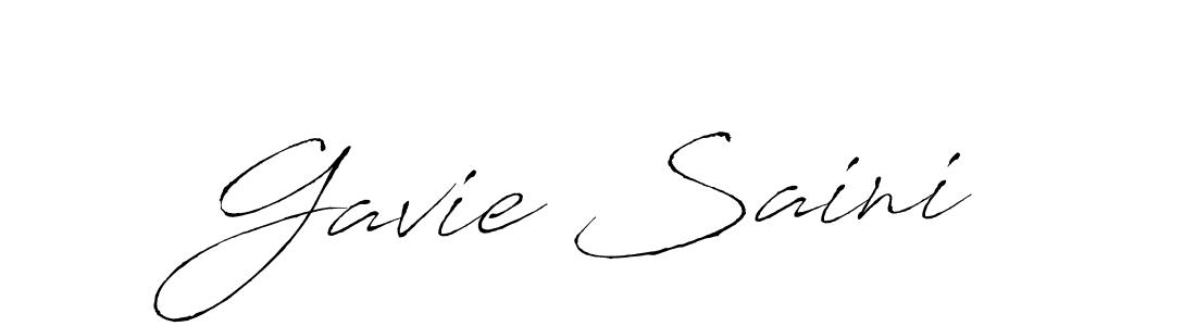 How to make Gavie Saini name signature. Use Antro_Vectra style for creating short signs online. This is the latest handwritten sign. Gavie Saini signature style 6 images and pictures png