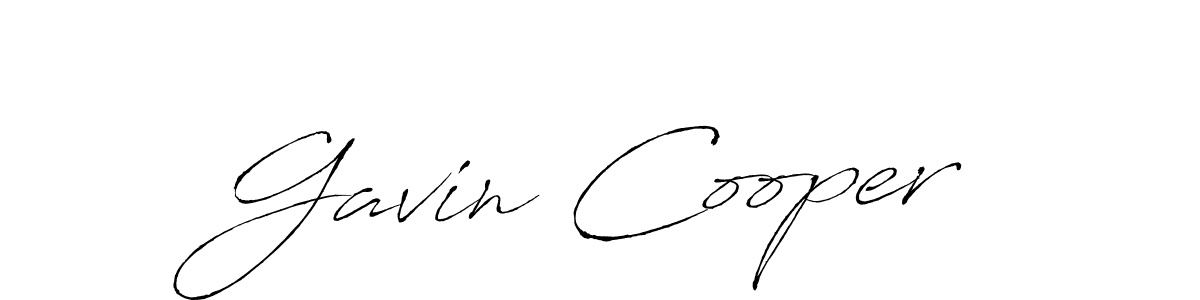 Gavin Cooper stylish signature style. Best Handwritten Sign (Antro_Vectra) for my name. Handwritten Signature Collection Ideas for my name Gavin Cooper. Gavin Cooper signature style 6 images and pictures png