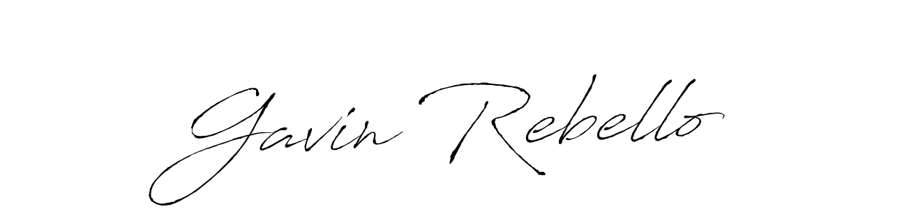 The best way (Antro_Vectra) to make a short signature is to pick only two or three words in your name. The name Gavin Rebello include a total of six letters. For converting this name. Gavin Rebello signature style 6 images and pictures png