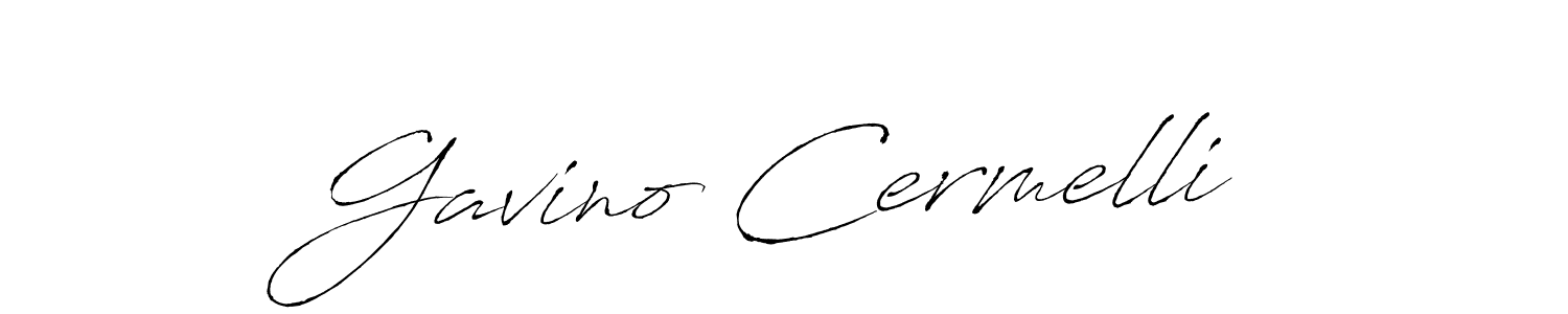 Make a beautiful signature design for name Gavino Cermelli. With this signature (Antro_Vectra) style, you can create a handwritten signature for free. Gavino Cermelli signature style 6 images and pictures png