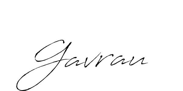Design your own signature with our free online signature maker. With this signature software, you can create a handwritten (Antro_Vectra) signature for name Gavrau. Gavrau signature style 6 images and pictures png