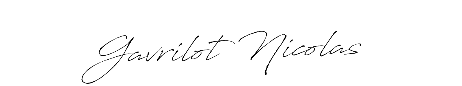 You should practise on your own different ways (Antro_Vectra) to write your name (Gavrilot Nicolas) in signature. don't let someone else do it for you. Gavrilot Nicolas signature style 6 images and pictures png