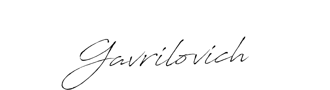Create a beautiful signature design for name Gavrilovich. With this signature (Antro_Vectra) fonts, you can make a handwritten signature for free. Gavrilovich signature style 6 images and pictures png