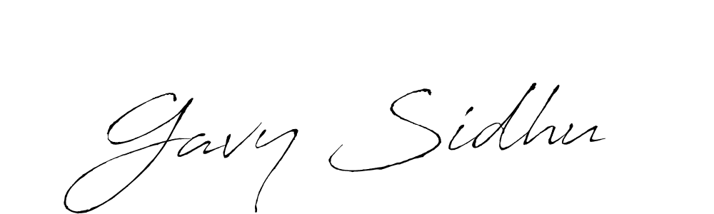 Design your own signature with our free online signature maker. With this signature software, you can create a handwritten (Antro_Vectra) signature for name Gavy Sidhu. Gavy Sidhu signature style 6 images and pictures png