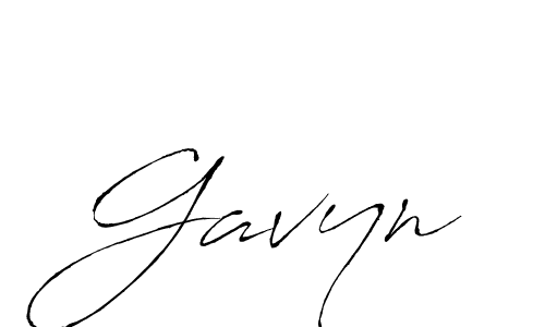 Design your own signature with our free online signature maker. With this signature software, you can create a handwritten (Antro_Vectra) signature for name Gavyn. Gavyn signature style 6 images and pictures png