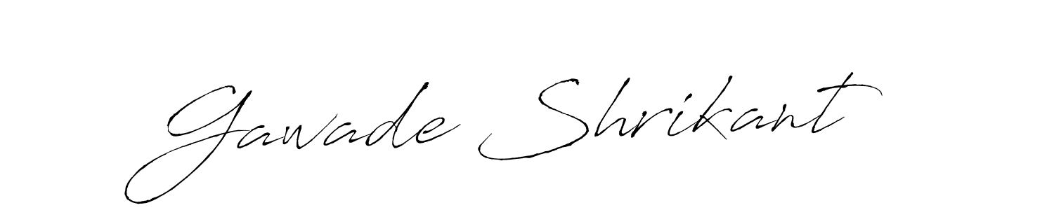 How to make Gawade Shrikant signature? Antro_Vectra is a professional autograph style. Create handwritten signature for Gawade Shrikant name. Gawade Shrikant signature style 6 images and pictures png