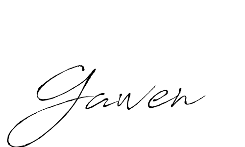 Gawen stylish signature style. Best Handwritten Sign (Antro_Vectra) for my name. Handwritten Signature Collection Ideas for my name Gawen. Gawen signature style 6 images and pictures png