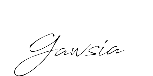 You should practise on your own different ways (Antro_Vectra) to write your name (Gawsia) in signature. don't let someone else do it for you. Gawsia signature style 6 images and pictures png