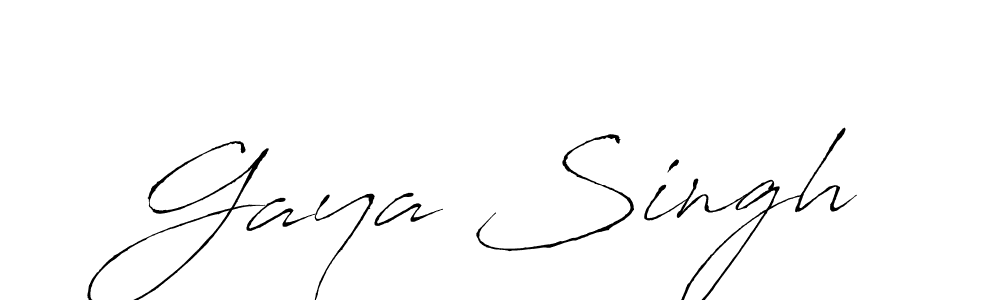 How to make Gaya Singh name signature. Use Antro_Vectra style for creating short signs online. This is the latest handwritten sign. Gaya Singh signature style 6 images and pictures png