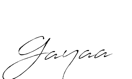 Make a beautiful signature design for name Gayaa. With this signature (Antro_Vectra) style, you can create a handwritten signature for free. Gayaa signature style 6 images and pictures png