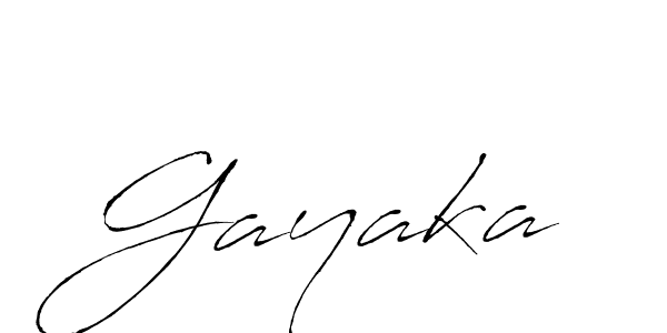 Design your own signature with our free online signature maker. With this signature software, you can create a handwritten (Antro_Vectra) signature for name Gayaka. Gayaka signature style 6 images and pictures png