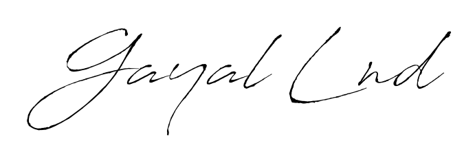The Antro_Vectra handwriting style adds charm and authenticity to name Gayal Lnd. A wonderful choice for personal thank-you notes. Gayal Lnd signature style 6 images and pictures png