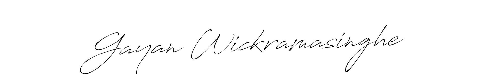 Also we have Gayan Wickramasinghe name is the best signature style. Create professional handwritten signature collection using Antro_Vectra autograph style. Gayan Wickramasinghe signature style 6 images and pictures png