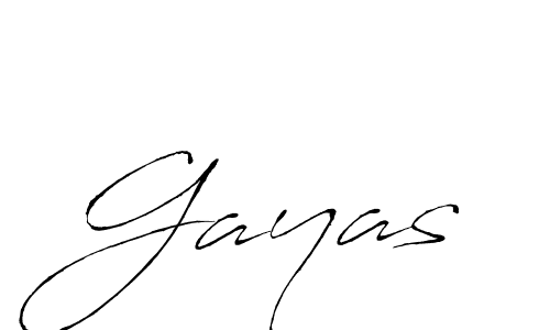 Create a beautiful signature design for name Gayas. With this signature (Antro_Vectra) fonts, you can make a handwritten signature for free. Gayas signature style 6 images and pictures png