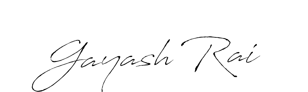 How to make Gayash Rai signature? Antro_Vectra is a professional autograph style. Create handwritten signature for Gayash Rai name. Gayash Rai signature style 6 images and pictures png
