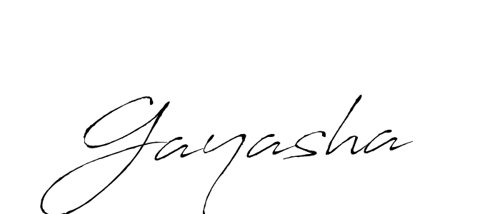 Create a beautiful signature design for name Gayasha. With this signature (Antro_Vectra) fonts, you can make a handwritten signature for free. Gayasha signature style 6 images and pictures png