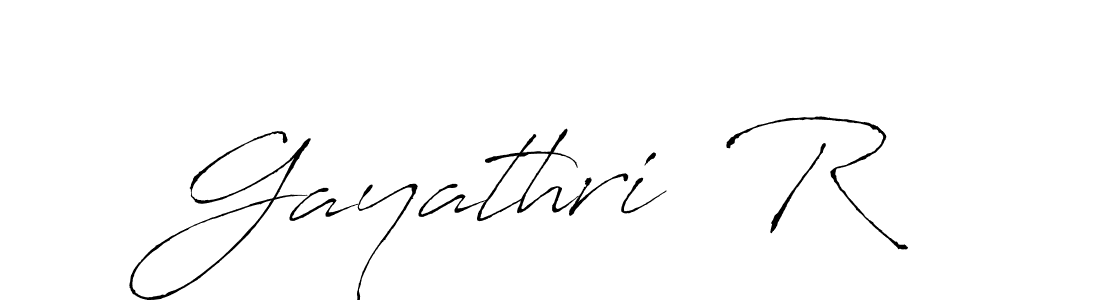 Design your own signature with our free online signature maker. With this signature software, you can create a handwritten (Antro_Vectra) signature for name Gayathri  R. Gayathri  R signature style 6 images and pictures png