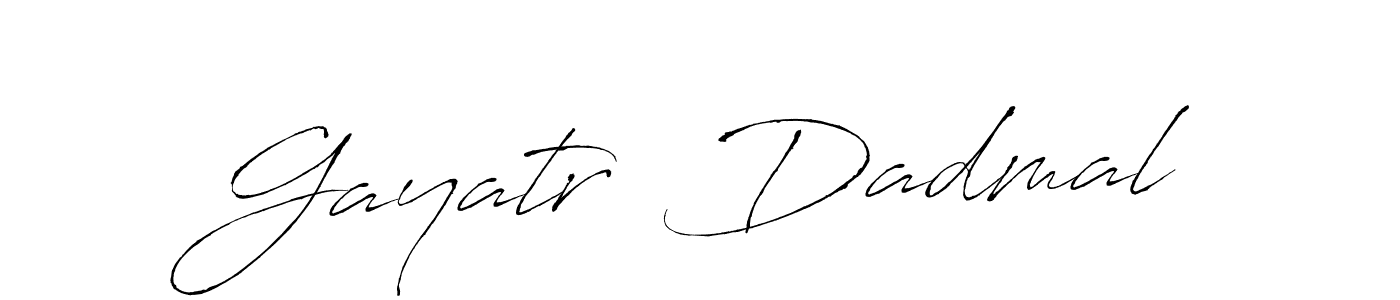 Make a beautiful signature design for name Gayatr  Dadmal. Use this online signature maker to create a handwritten signature for free. Gayatr  Dadmal signature style 6 images and pictures png