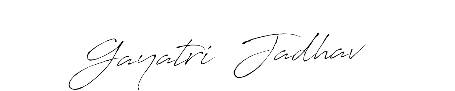 Create a beautiful signature design for name Gayatri  Jadhav. With this signature (Antro_Vectra) fonts, you can make a handwritten signature for free. Gayatri  Jadhav signature style 6 images and pictures png