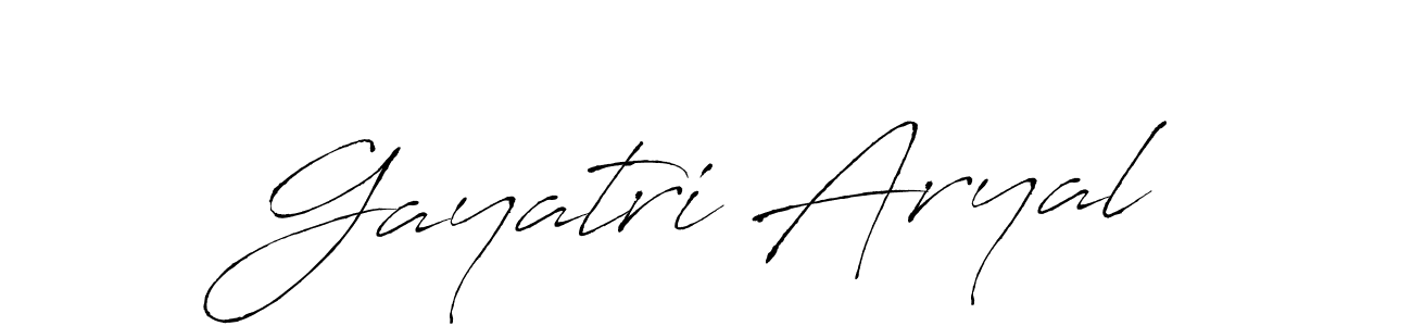 Make a beautiful signature design for name Gayatri Aryal. With this signature (Antro_Vectra) style, you can create a handwritten signature for free. Gayatri Aryal signature style 6 images and pictures png