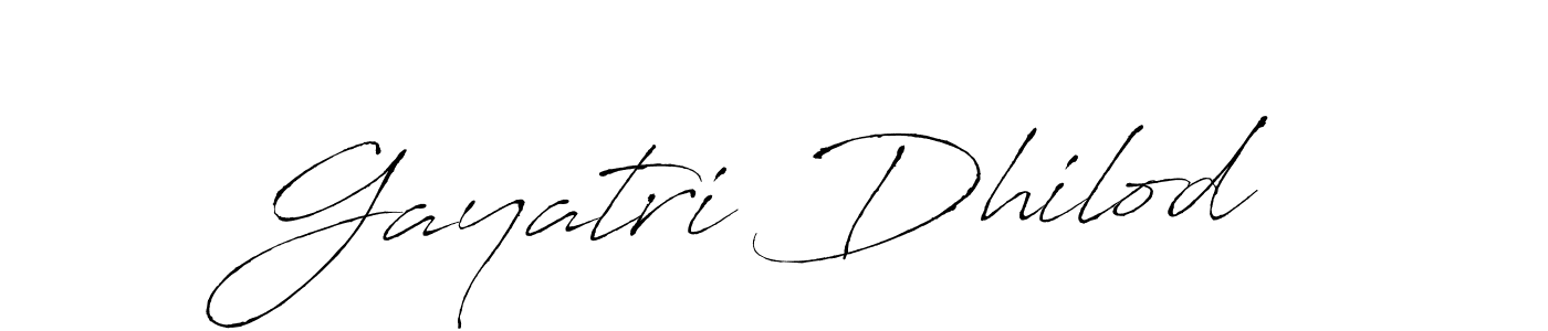 Antro_Vectra is a professional signature style that is perfect for those who want to add a touch of class to their signature. It is also a great choice for those who want to make their signature more unique. Get Gayatri Dhilod name to fancy signature for free. Gayatri Dhilod signature style 6 images and pictures png