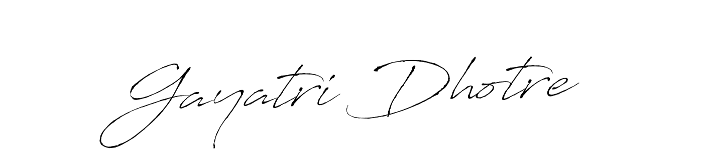 Design your own signature with our free online signature maker. With this signature software, you can create a handwritten (Antro_Vectra) signature for name Gayatri Dhotre. Gayatri Dhotre signature style 6 images and pictures png