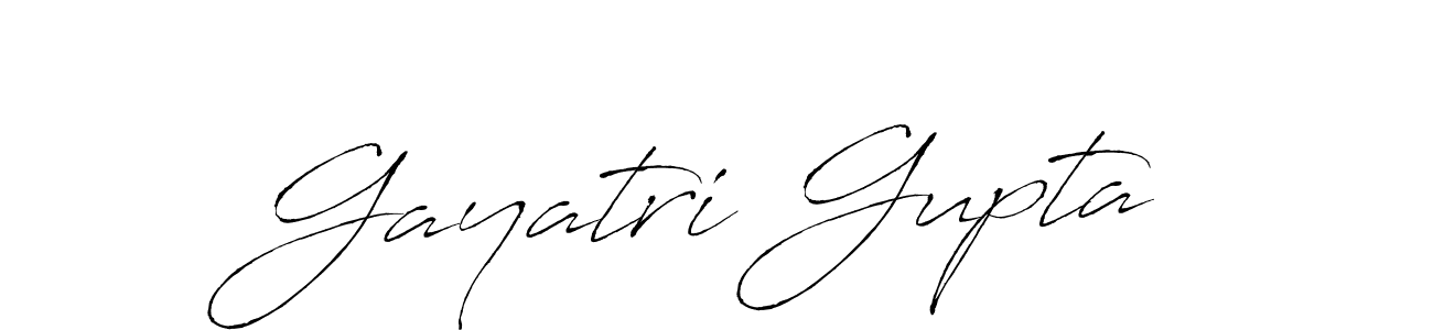 Design your own signature with our free online signature maker. With this signature software, you can create a handwritten (Antro_Vectra) signature for name Gayatri Gupta. Gayatri Gupta signature style 6 images and pictures png