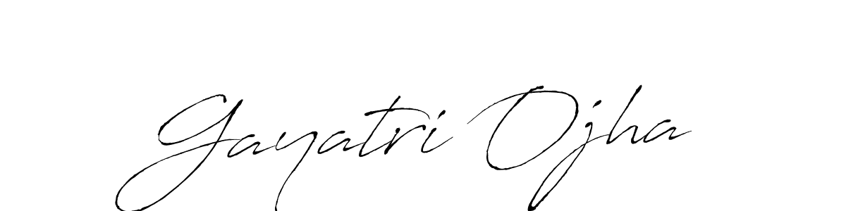 Design your own signature with our free online signature maker. With this signature software, you can create a handwritten (Antro_Vectra) signature for name Gayatri Ojha. Gayatri Ojha signature style 6 images and pictures png