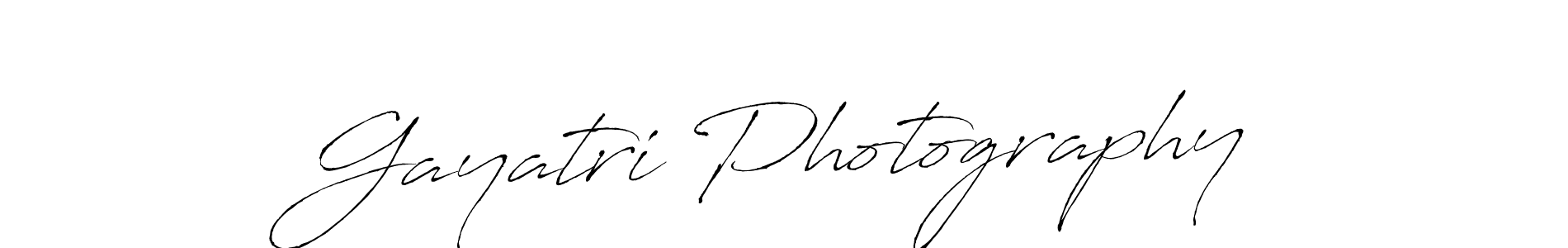 Make a beautiful signature design for name Gayatri Photography. With this signature (Antro_Vectra) style, you can create a handwritten signature for free. Gayatri Photography signature style 6 images and pictures png