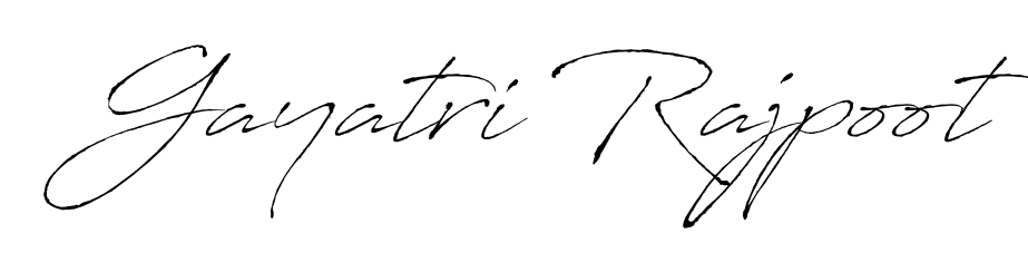 The Antro_Vectra font transforms the name Gayatri Rajpoot into an executive sign with sharp precision and distinguished character. Gayatri Rajpoot signature style 6 images and pictures png