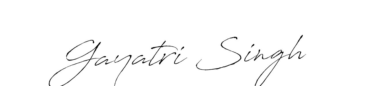 How to make Gayatri Singh name signature. Use Antro_Vectra style for creating short signs online. This is the latest handwritten sign. Gayatri Singh signature style 6 images and pictures png