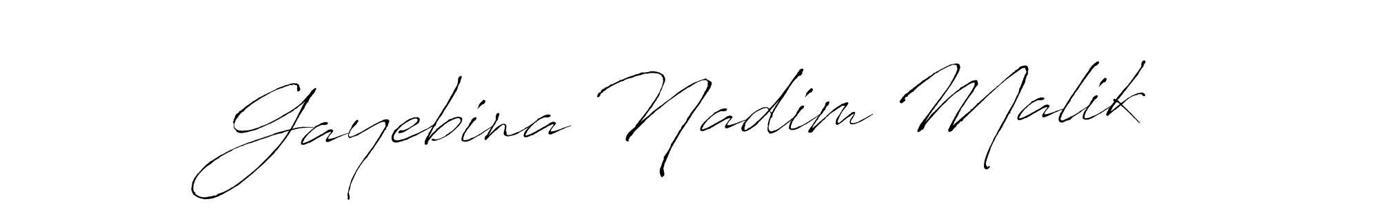 How to make Gayebina Nadim Malik signature? Antro_Vectra is a professional autograph style. Create handwritten signature for Gayebina Nadim Malik name. Gayebina Nadim Malik signature style 6 images and pictures png