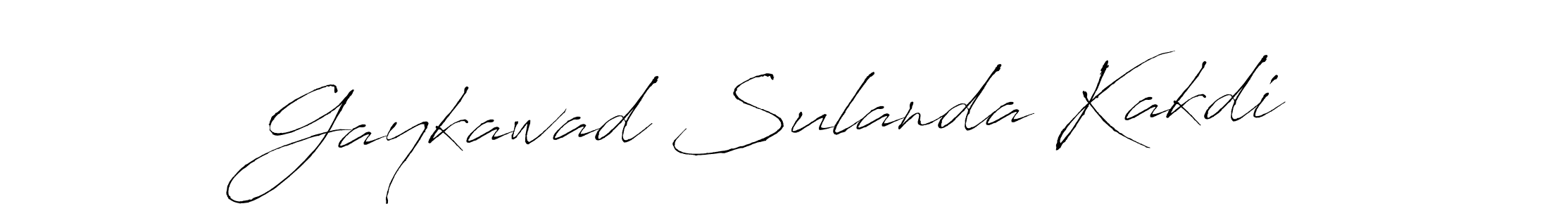 Make a short Gaykawad Sulanda Kakdi signature style. Manage your documents anywhere anytime using Antro_Vectra. Create and add eSignatures, submit forms, share and send files easily. Gaykawad Sulanda Kakdi signature style 6 images and pictures png