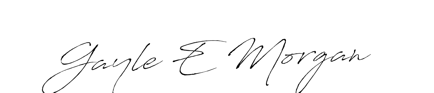 Design your own signature with our free online signature maker. With this signature software, you can create a handwritten (Antro_Vectra) signature for name Gayle E Morgan. Gayle E Morgan signature style 6 images and pictures png