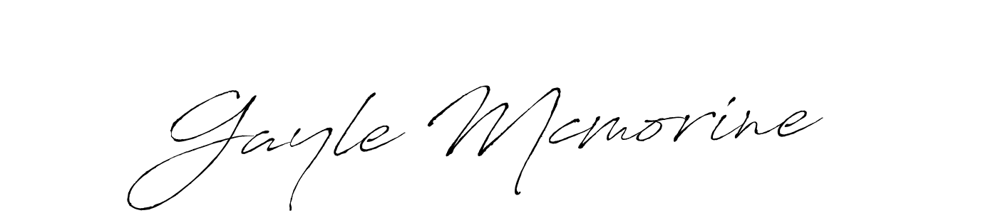 The best way (Antro_Vectra) to make a short signature is to pick only two or three words in your name. The name Gayle Mcmorine include a total of six letters. For converting this name. Gayle Mcmorine signature style 6 images and pictures png