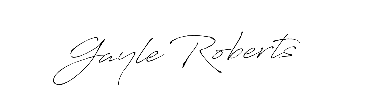 Create a beautiful signature design for name Gayle Roberts. With this signature (Antro_Vectra) fonts, you can make a handwritten signature for free. Gayle Roberts signature style 6 images and pictures png