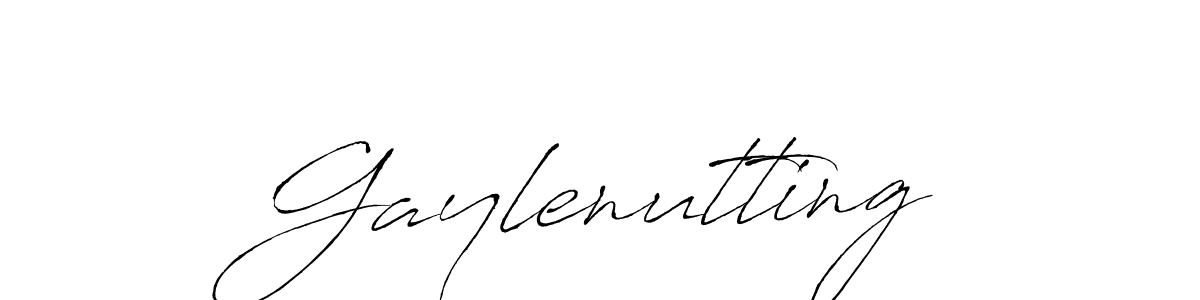 Make a beautiful signature design for name Gaylenutting. With this signature (Antro_Vectra) style, you can create a handwritten signature for free. Gaylenutting signature style 6 images and pictures png