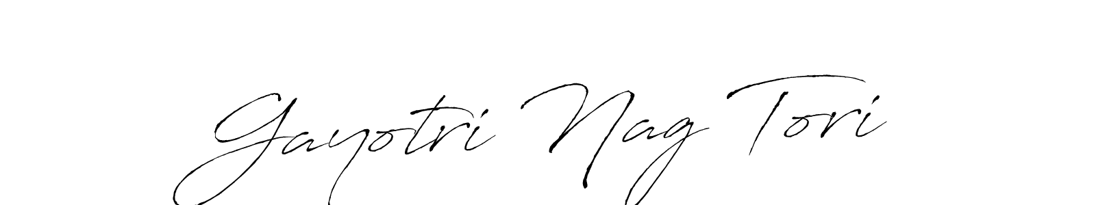 Make a beautiful signature design for name Gayotri Nag Tori. With this signature (Antro_Vectra) style, you can create a handwritten signature for free. Gayotri Nag Tori signature style 6 images and pictures png