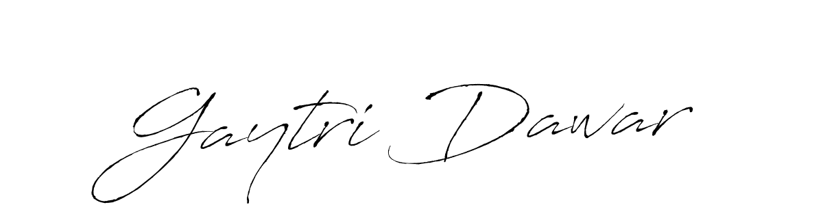 Create a beautiful signature design for name Gaytri Dawar. With this signature (Antro_Vectra) fonts, you can make a handwritten signature for free. Gaytri Dawar signature style 6 images and pictures png