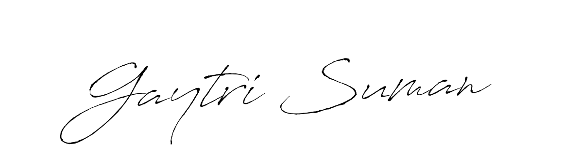 Also we have Gaytri Suman name is the best signature style. Create professional handwritten signature collection using Antro_Vectra autograph style. Gaytri Suman signature style 6 images and pictures png