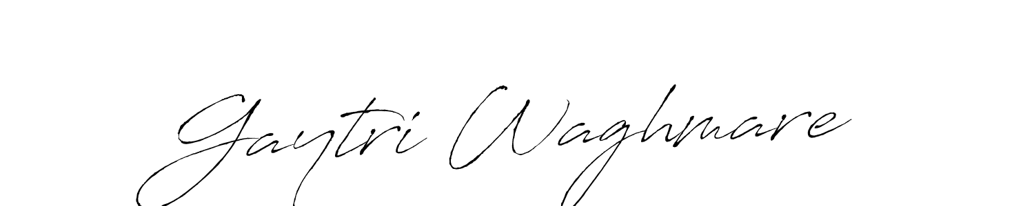 How to make Gaytri Waghmare name signature. Use Antro_Vectra style for creating short signs online. This is the latest handwritten sign. Gaytri Waghmare signature style 6 images and pictures png